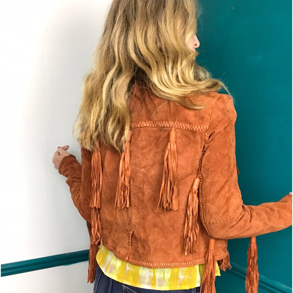 Rachel Zoe fringe suede 4 boho chic leather - Picture 15 of 15